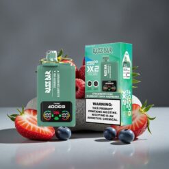 Aardbei-Kiwi_Blauwe Bes Zure Framboos Razz Bar 40000 Puffs Wegwerp Vape Met Power Screen Display & Type-C Port