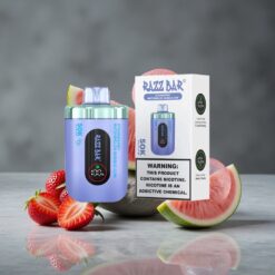 Aardbei Watermelon Bubble Gum Razz Bar 50K Puffs Wegwerp Vape 50000 Puffs & Type-C Oplaadbaar