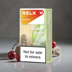 Druif Appel RELX Pod Pro 2 600 Puffs Nicotinevrij 1.9ml Capaciteit