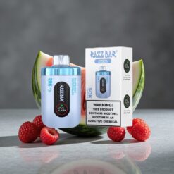 Framboos Watermeloen Razz Bar Wegwerp Vape 50K Puffs 650 Mah Batterij & Type-C Oplaadbaar