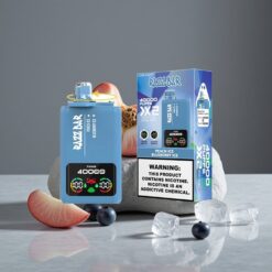 Perzik IJs_Blauwe Bes IJs Razz Bar 40000 Puffs Wegwerp Vape met Power Scherm Display & Type-C Poort